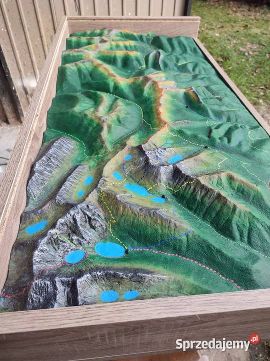 Orla Perć 3D mapa plastyczna dolina pięciu Modelarstwo świętokrzyskie Piekoszów