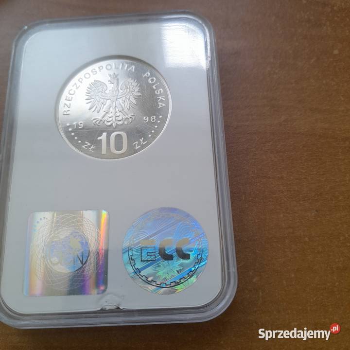 Moneta srebrna Zygmunt III Waza popiersie 10 z Warszawa