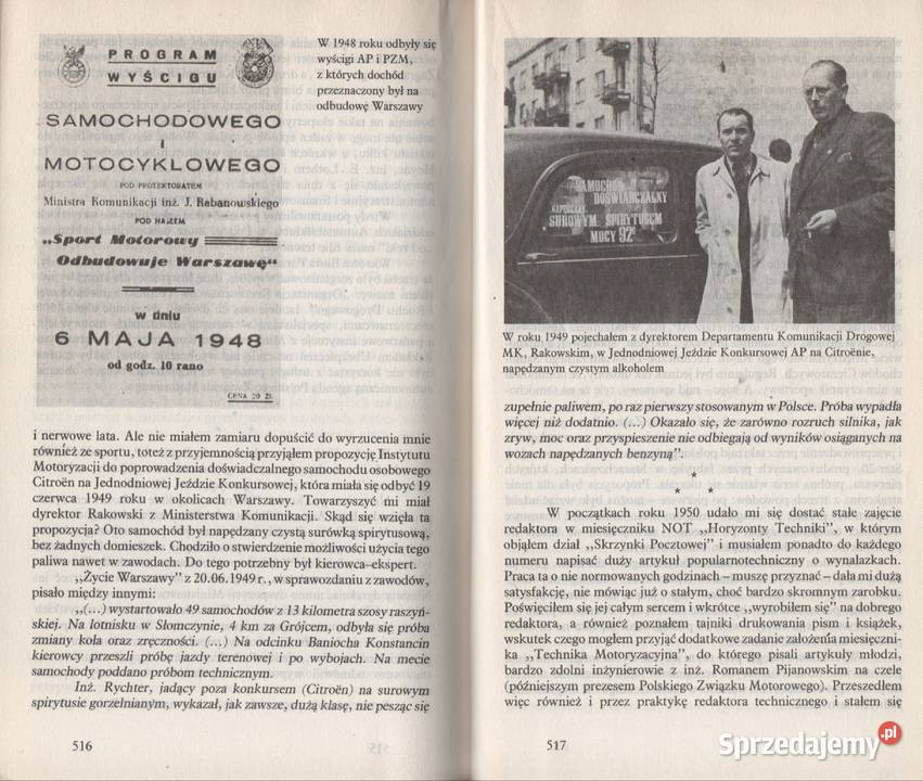 MOJE DWA I CZTERY KÓŁKA Witold Rychter tekst jednolity