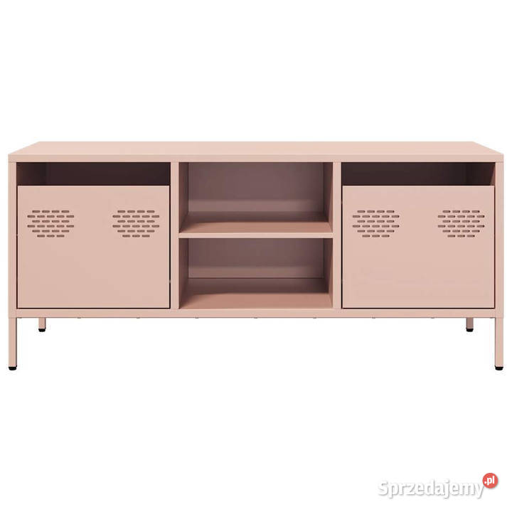Szafka RTV różowa 1015x39x435 stal walcowana na
