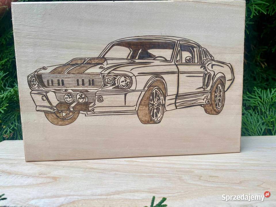Ręcznie wypalane wzory w drewnie prezenty Książ Wielkopolski
