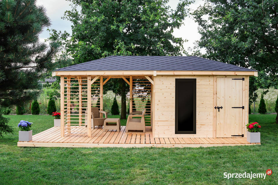 Domek narzędziowy Drewutnia Altana 3x6 San Remo Architektura ogrodowa śląskie Zawiercie