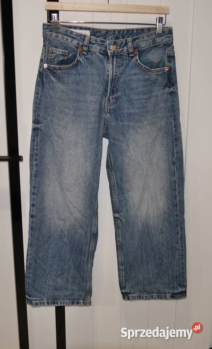 Zara Baggy świetne spodnie szerokie nogawki 34 Bez wzoru Wrocław