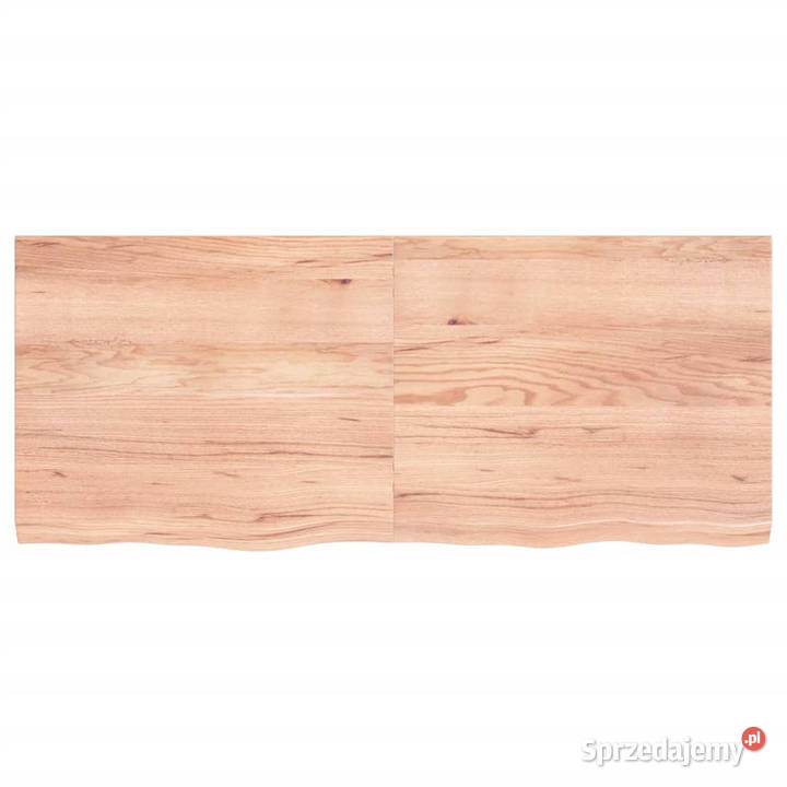 Blat do stołu jasnobrązowy 120x50x24 lite drewno