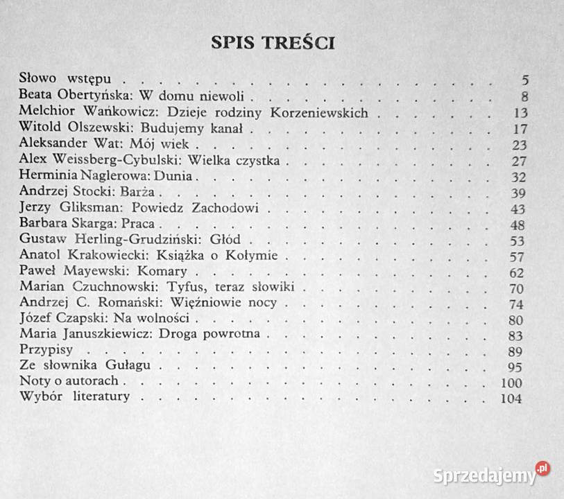 Więźniowie nocy Wypisy z polskiej literatury Chełm