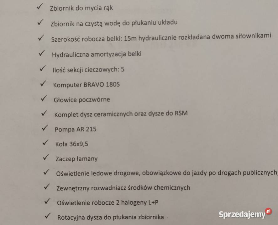 Opryskiwacz bury pelikan krukowiak Jeżewo Stare
