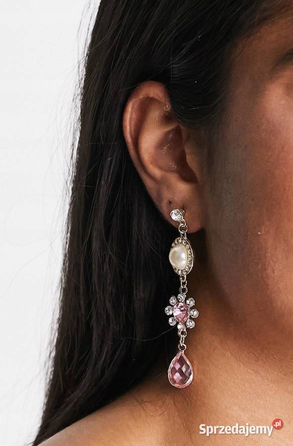 ASOS Długie Bogato zdobione kolczyki z Londynu Kraków sprzedam