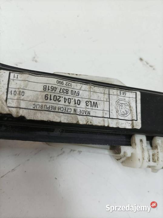 MECHANIZM SZYBY LEWY PRZÓD EUROPA 6V0837461B Rok produkcji 2019