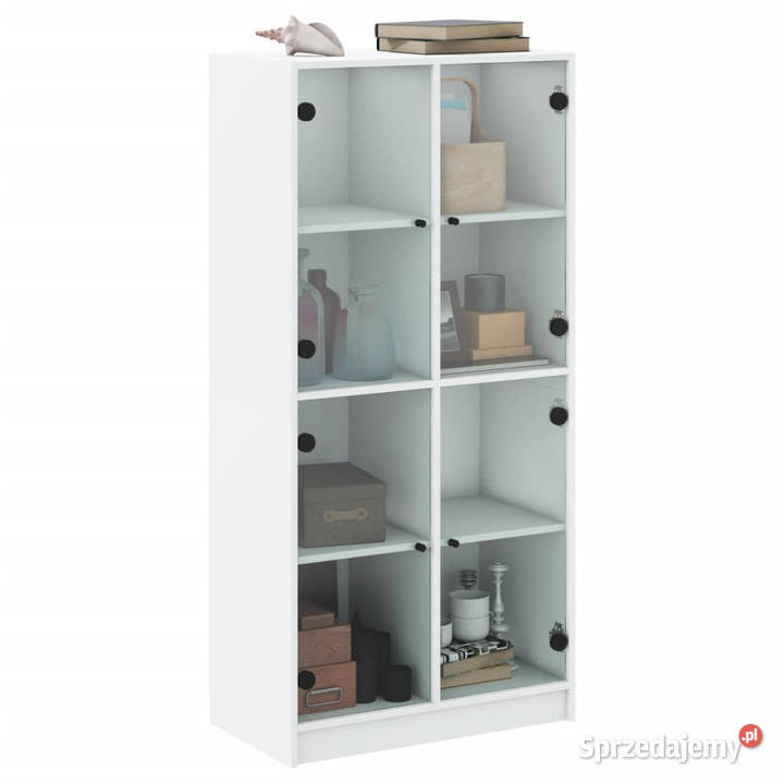 Szafka z drzwiczkami biała 68x37x142 WM3295857 Warszawa sprzedam