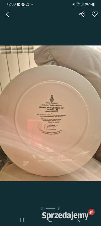 Dwa talerze porcelanowe Anglia mazowieckie