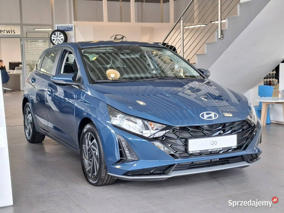 Hyundai i20 10 TGDI 7DCT 90 Modern Dostępny ręki niebieski Piotrków Trybunalski sprzedam