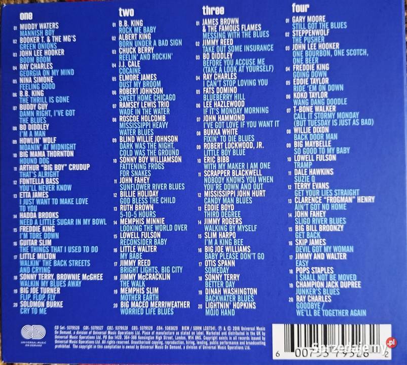 Sprzedam Zestaw 4CD Klasyka Gigantów Bluesa CD Płyty i kasety Katowice