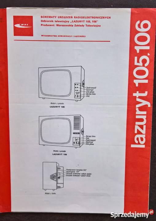 Schemat Odbiornik Telewizyyjny Lazuryt Elektronika dolnośląskie