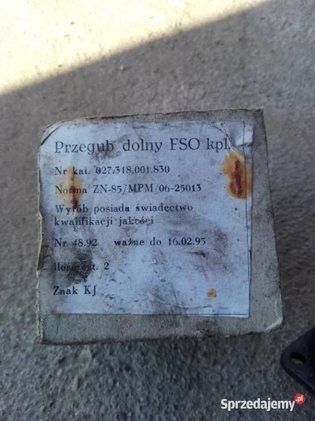 Przegub Dolny FSO Fiat Polonez Nowy Krosno osobowe Suwałki