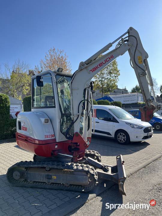 Minikoparka Takeuchi TB230 3 tony używana stan Kabina Bielsko-Biała