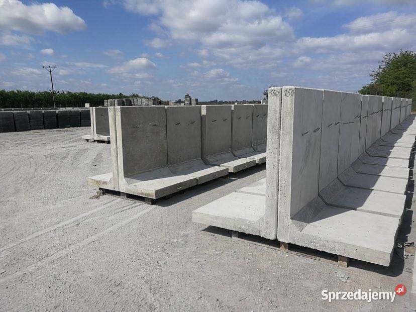 Ścianki oporowe tyu L elka betonowa wysokość 80