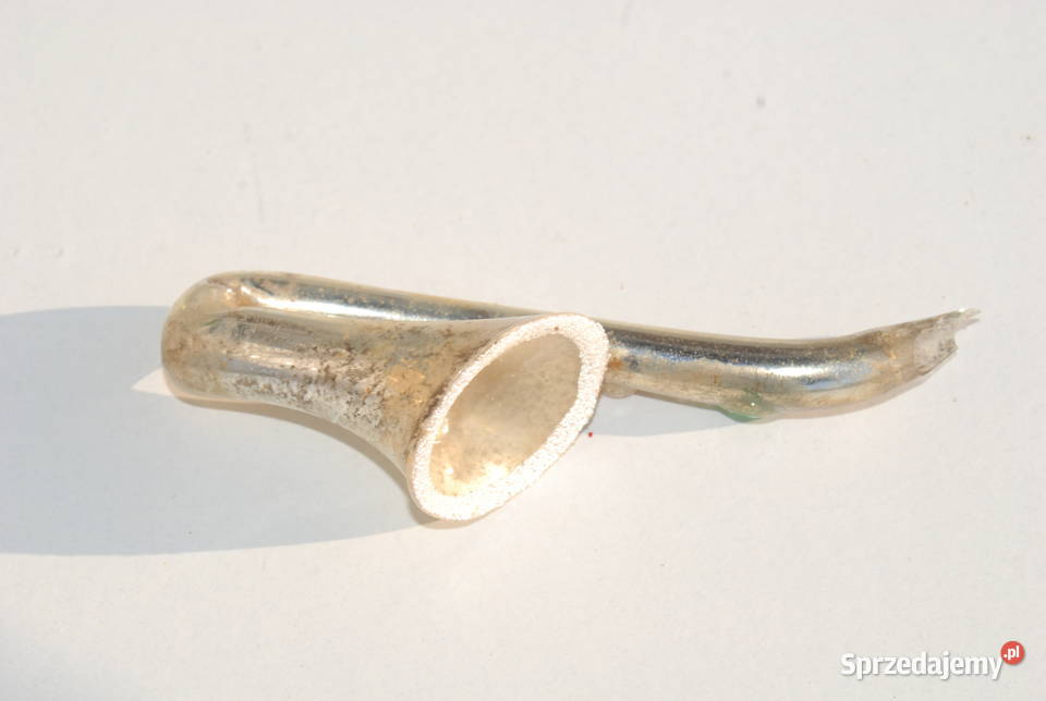 Stara ozdoba choinkowa bombka saksofon śląskie Cieszyn