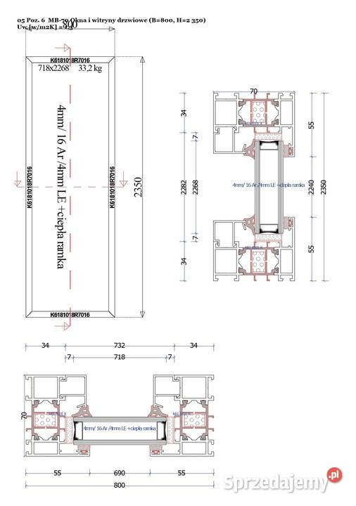 sprzedam okna aluminiowe najwyższej klasy z Bełchatów