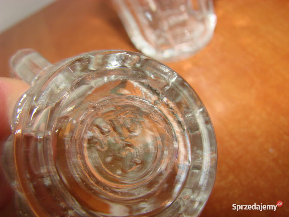 mały szklany kufelek PRL Pruszcz Gdański