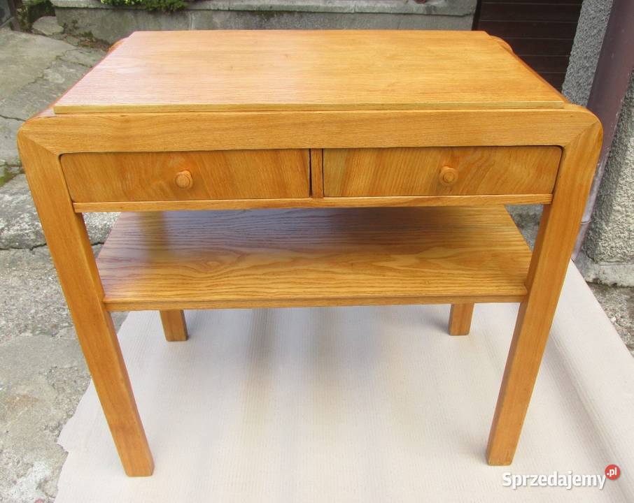 Stolik PRL 640b 1960 jesion renowacji Białystok sprzedam