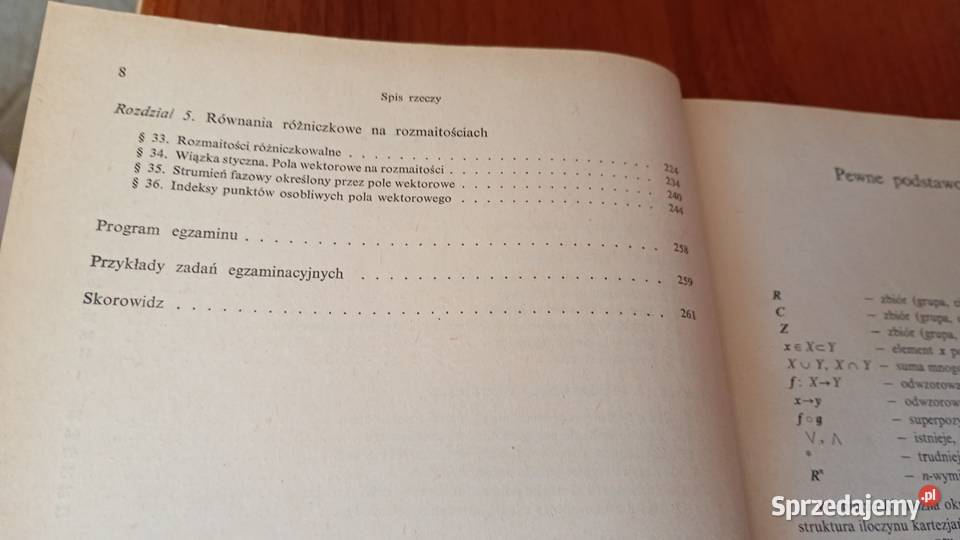 Równania różniczkowe zwyczajne W I Arnold Rok wydania 1975 Gdańsk