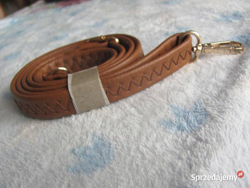pasek brązowy zszywany 134 Zamość