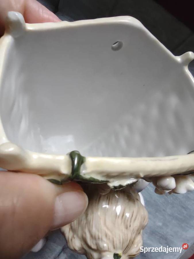 Stara porcelana Miśnia wazonik amorek Poznań