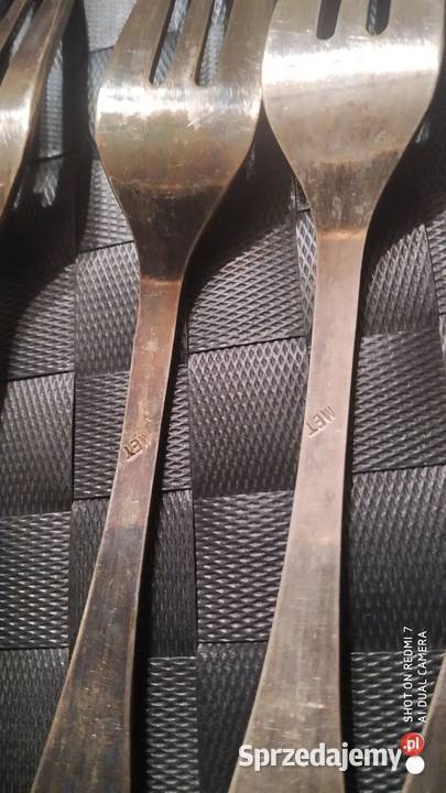 Komplet widelcy i łyżek posrebrzanych Tomaszów Mazowiecki