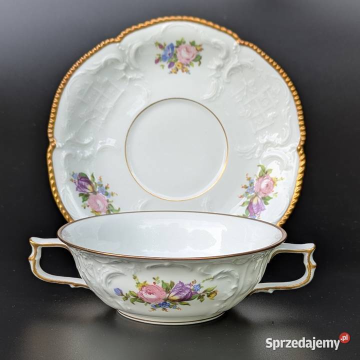 Wyjątkowa Bulionówka Rosenthal Sanssouci Porcelana i szkło dolnośląskie Legnica