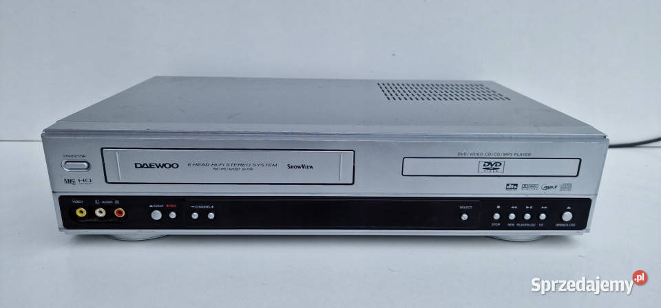 Video VHS DVD kombo Daewoo SD7500 6 head stereo Międzychód
