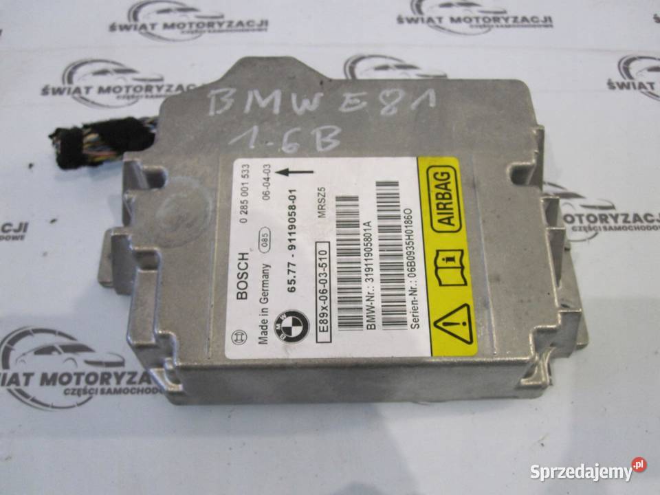 BMW E81 E87 06r moduł sensor AIRBAG 9119058 osobowe