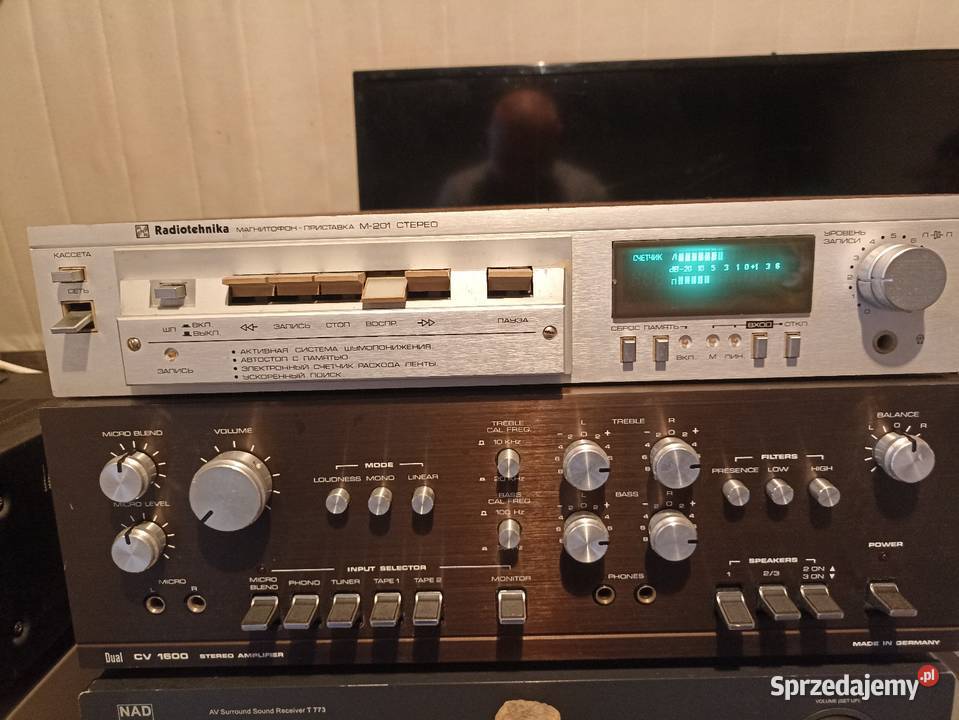 Deck magnetofon szuflada Radiotechnika M201 Oświęcim