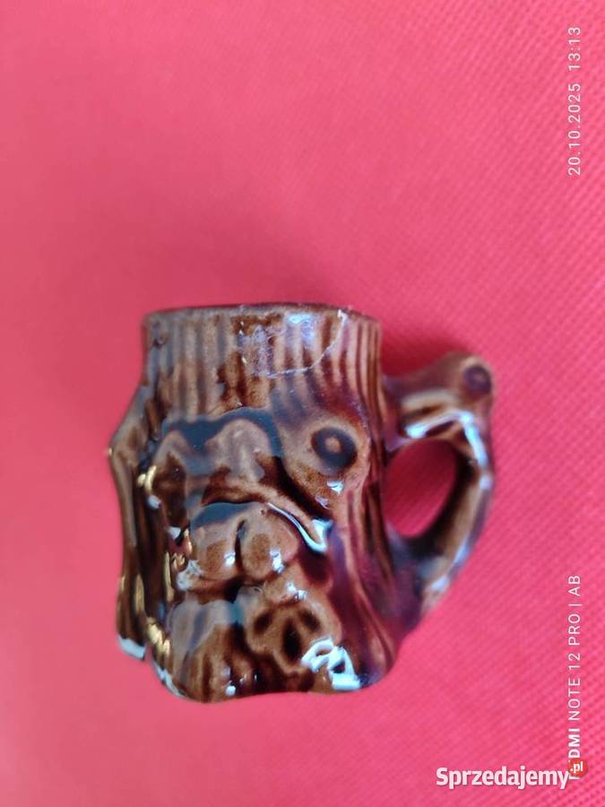 Stara brązowa ceramika PRL vintage do renowacji Katowice