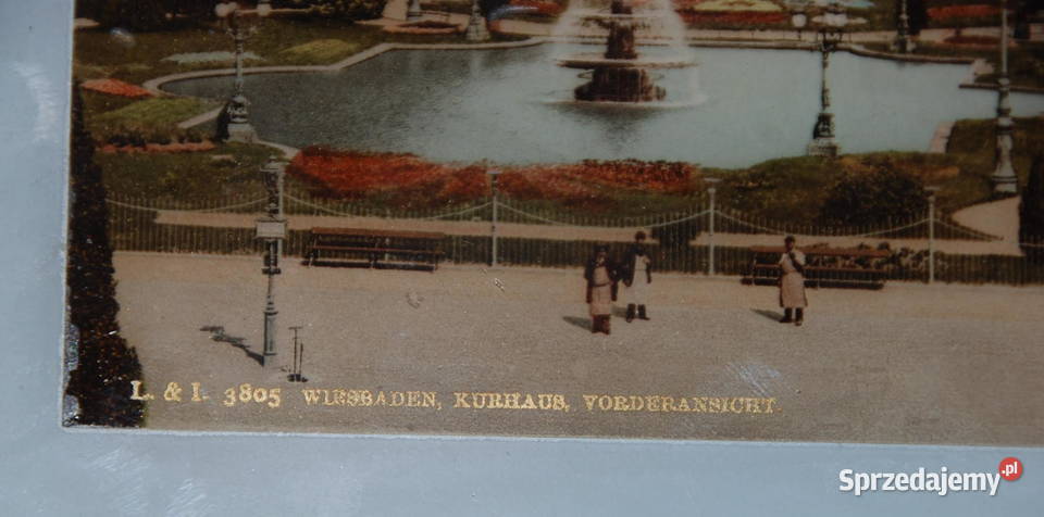 kurhaus wiesbaden zdjęcie pod szkłem około 1900 Warszawa