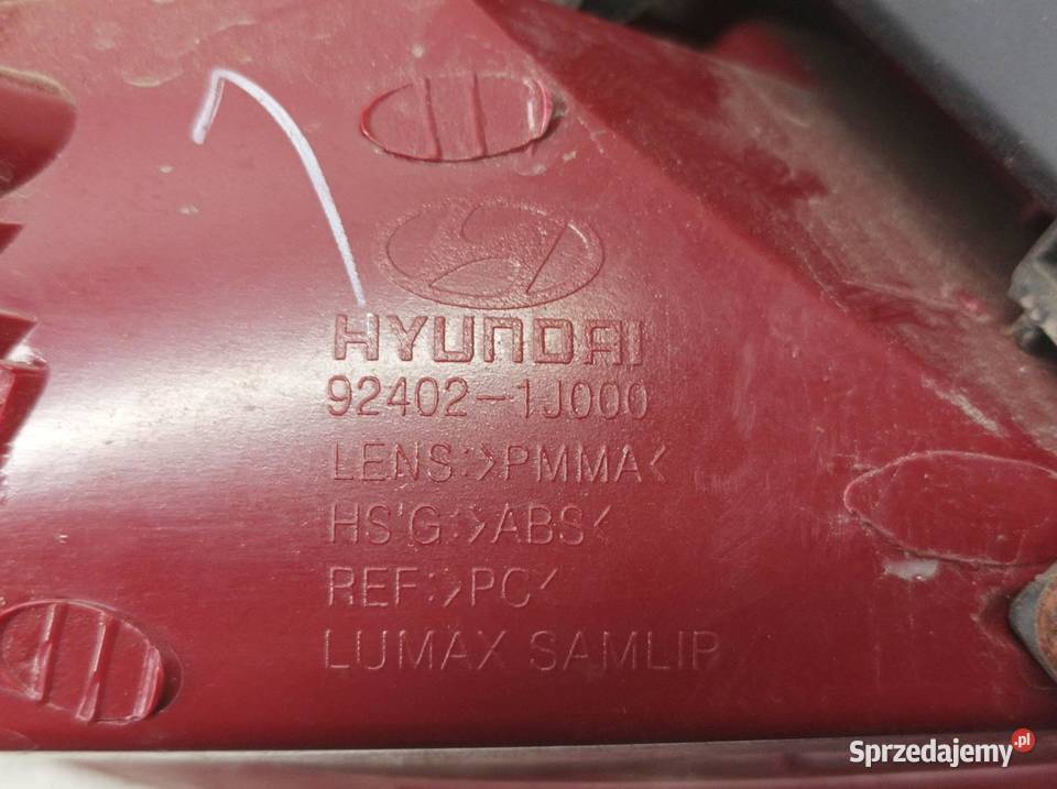 LAMPA TYŁ PRAWA EU Hyundai i20 I 20082014
