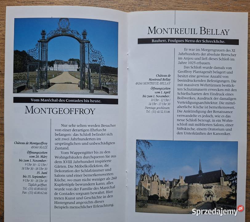 Francja Anjou Intensamente Angers i mapa Kraków