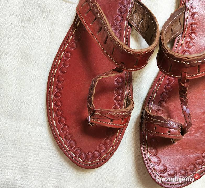 KOHbr Skórzane japonki kohalpuri 39 brązowe zachodniopomorskie Szczecin