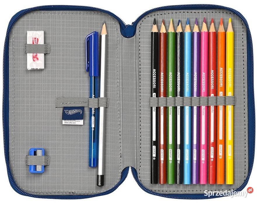 Piórnik Hot Wheels z Wyposażeniem Dwukomorowy 2 małopolskie Mogilany