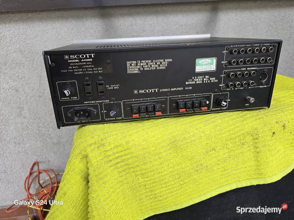 wzmacniacz scott a436 vintage usa 70s Chełm Śląski sprzedam