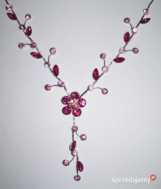 Naszyjnik delikatna róż Naszyjniki Chełm