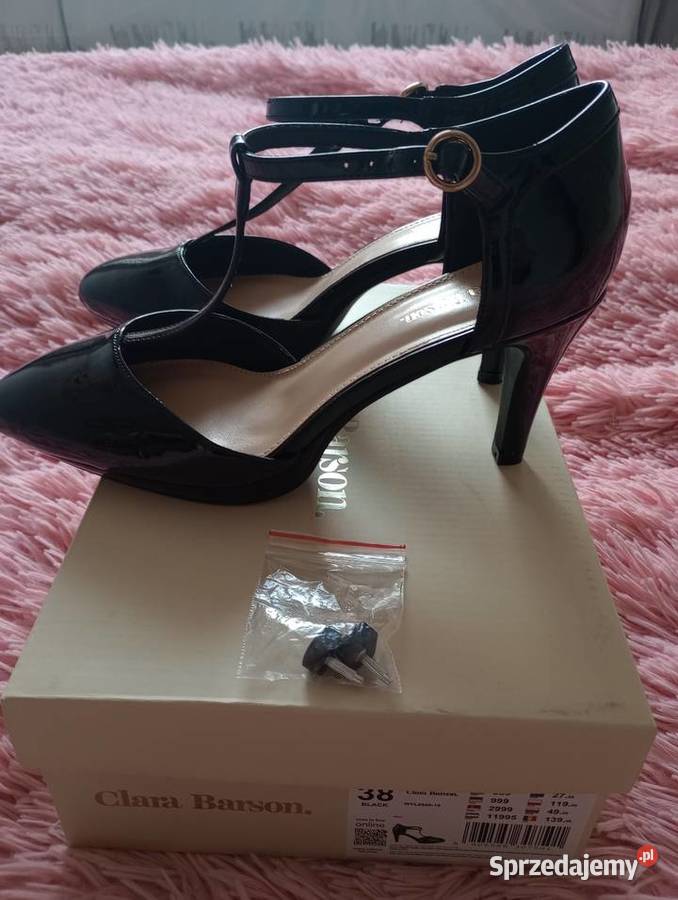 Nowe czółenka na obcasie Clara Barson Szczecin sprzedam