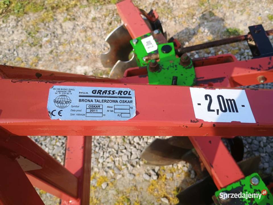 Brona talerzowa 2x9 Grass Rol 2 m Stan Idealny lubelskie Izbica