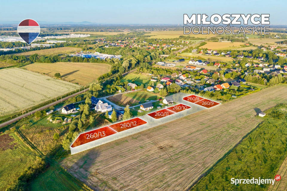 Na sprzedaż działki budowlane z MPZP 13 dolnośląskie sprzedam