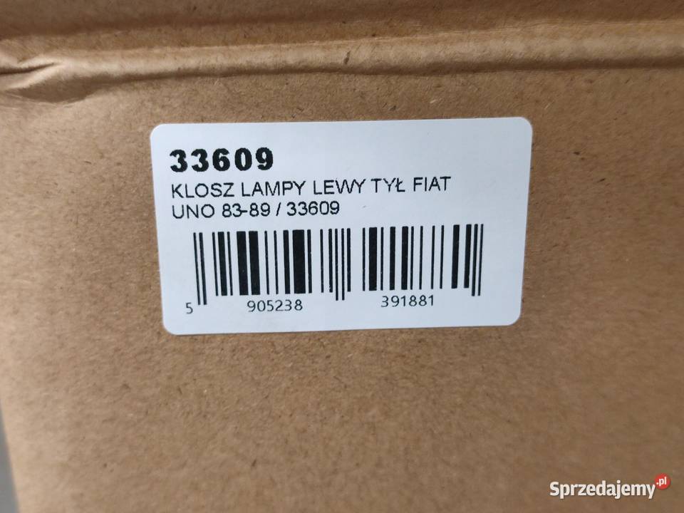KLOSZ LAMPY LEWY TYŁ FIAT UNO 19831989 NOWY