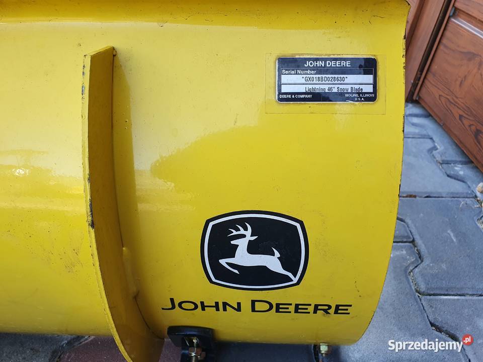 Pług do śniegu do traktorka kosiarki John Deere