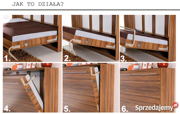 Półkotapczan poziomy Łóżko Chowane w szafie Duży Wrocław sprzedam