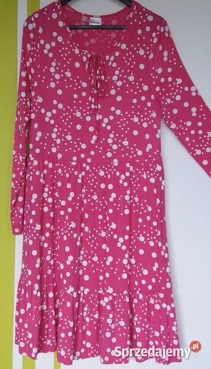 L Nienoszona marszczona sukienka z falbaną Rozmiar 44(XXL) Gliwice