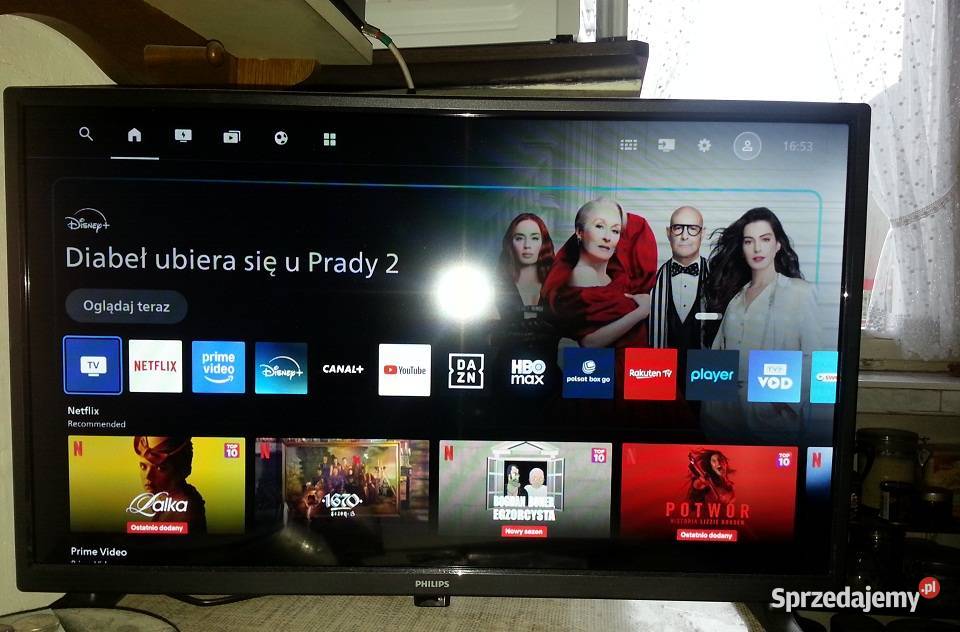 TV Smart 24cale obsługa HEVC Wifi Netflix