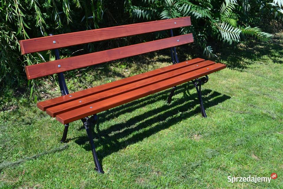 ławka parkowa ogrodowa miejska W009 gruba deska