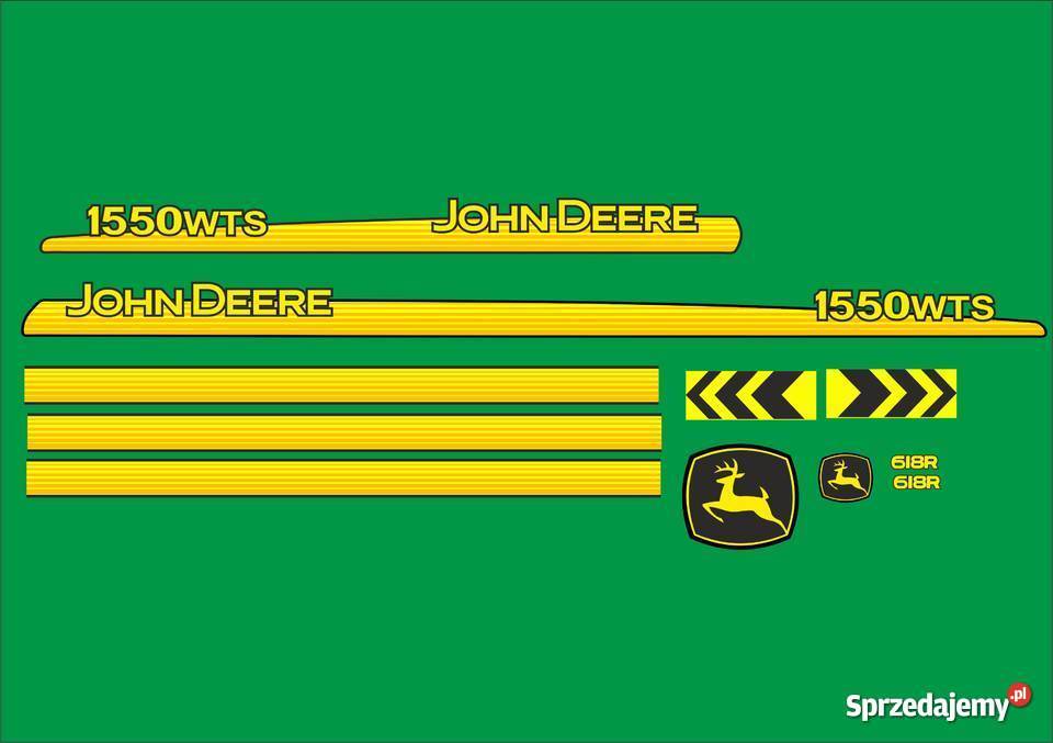 naklejki john deere 1550 wts Jeżewo sprzedam